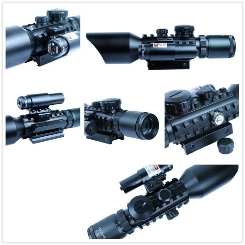 ACCURATE M9 3-10X42 SCOPE WITH RED DOT LASER