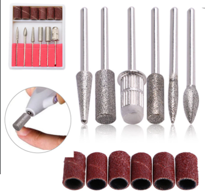 NAIL DRILL REPLACEMENT BITS 6PC