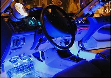 2 LED NEON TUBES – BLUE – CAR CHARGER ADAPTOR