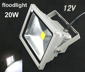 12V 20W LED FLOODLIGHT GARDEN LAMP WATERPROOF LIGHT COOL WHITE